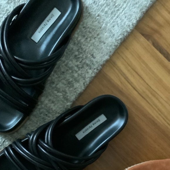 Emme Parsons black Evvie slide SIZE 37 - Picture 1 of 8